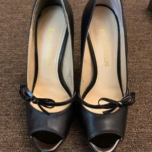Enzo Angiolini Black Heels with bow